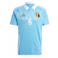 Camisa de Futebol Bélgica Axel Witsel #6 Equipamento Secundário Europeu 2024 Manga Curta